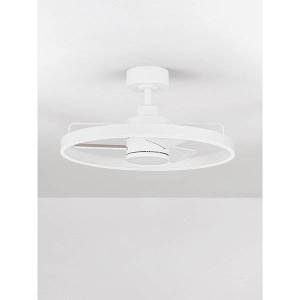 Бяло метално LED затъмняващо се осветително тяло за таван Lunair – Nova Luce-image-4