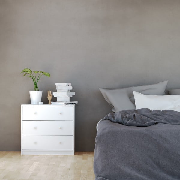 Бял скрин , 72 x 68 cm May - Tvilum-image-1