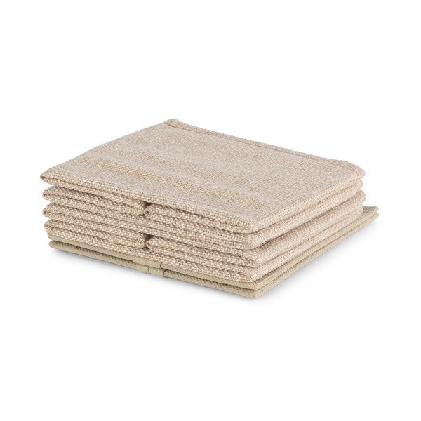 Бежови текстилни кутии за съхранение в комплект 2 бр. 14x12x12 cm Sandy – Compactor-image-4