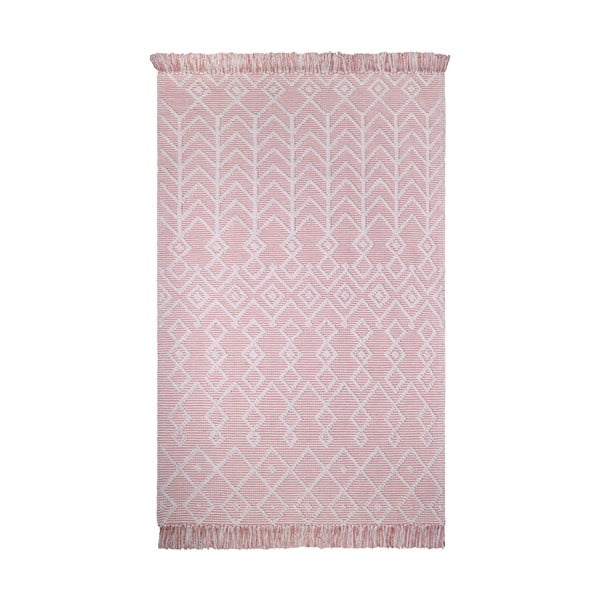 Růžový bavlněný koberec Nattiot Marcel Pink, 120 x 160 cm