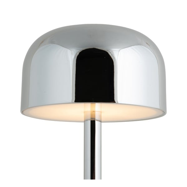 LED настолна лампа в сребристо с метален абажур (височина 24,5 cm) James – Leitmotiv-image-2