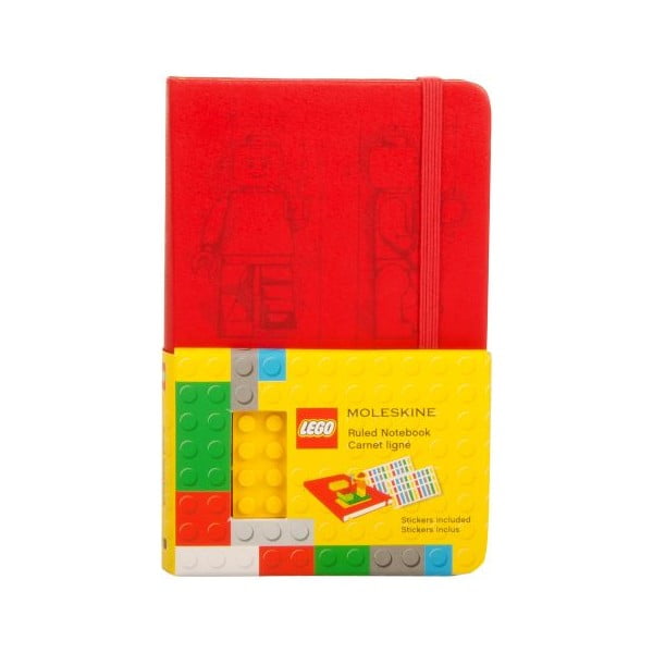 Zápisník Moleskine Lego Red, linkovaný