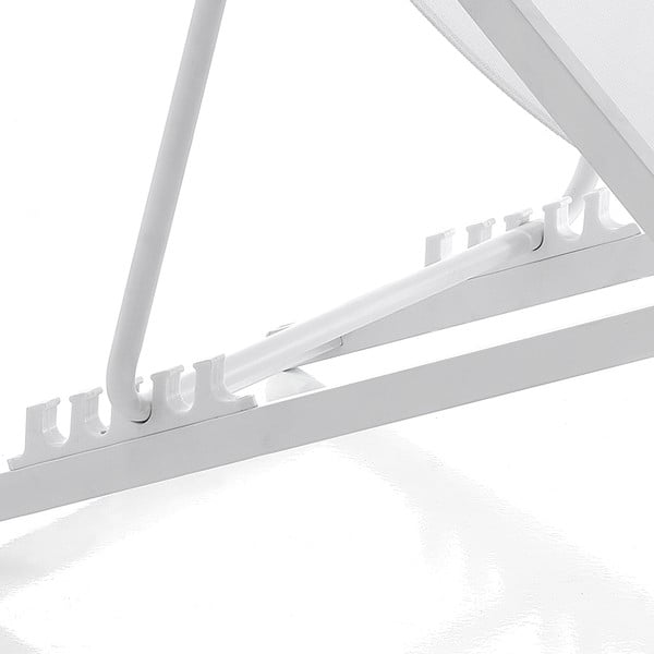 Бял метален сгъваем градински шезлонг Milos - Tomasucci-image-3