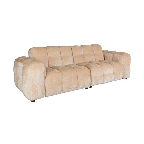 Бежов кадифен модулен диван 264 cm Hackman – Dutchbone-image-2