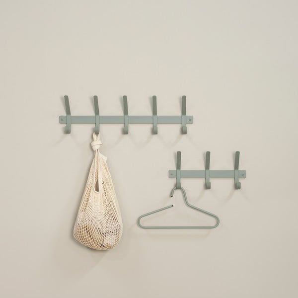 Сиво-зелена метална стенна закачалка 40 cm Dexter – Spinder Design-image-1