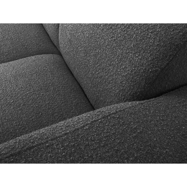 Тъмносив ъглов диван от плат букле (десен ъгъл) Molino - Micadoni Home-image-1