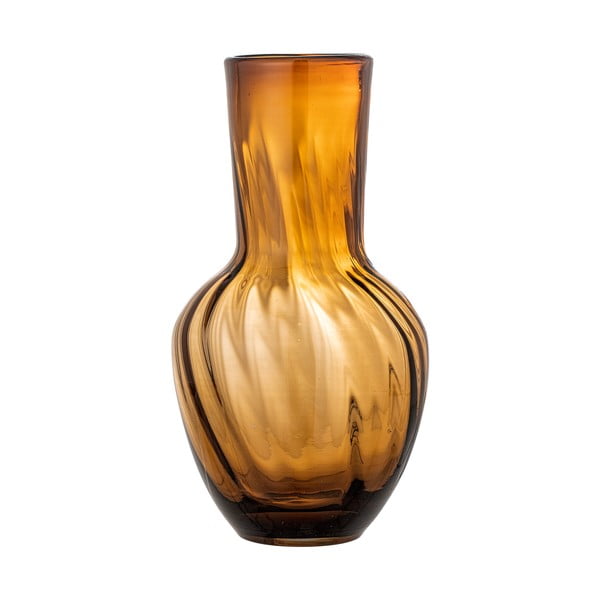 Ръчно изработена стъклена ваза в кафяв цвят (височина 27 см) Saiqa - Bloomingville