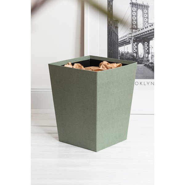 Кошче за боклук тюркоазено Sofia Canvas Paper Laminate – Bigso-image-1