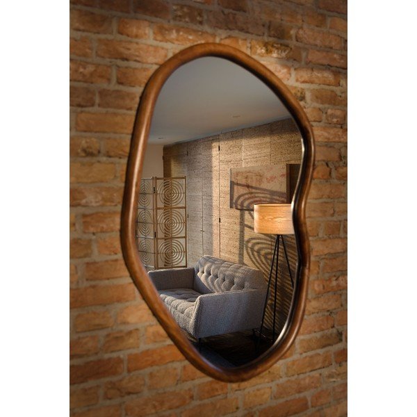 Стенно огледало масивно дърво 73x100 cm Ashley – Dutchbone-image-1