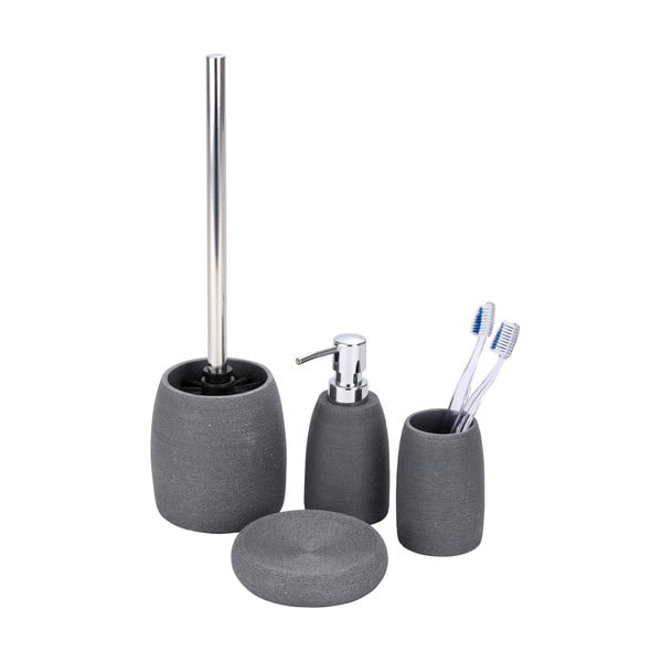 Сива чаша за четки за зъби Goa - Wenko-image-2