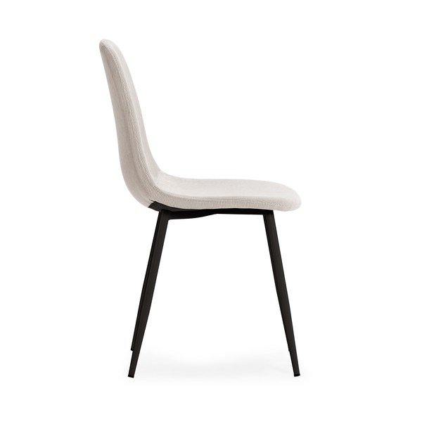 Кремави тапицирани трапезни столове в комплект 4 бр. Minka – Marckeric-image-4