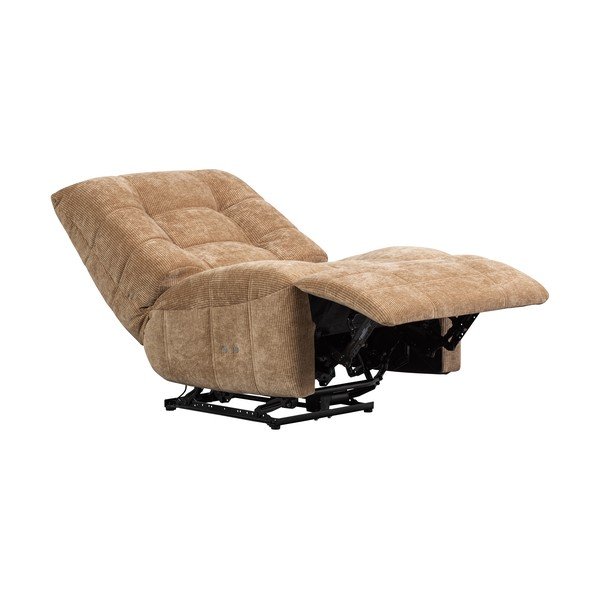 Светлокафяво кресло с регулируем наклон от рипсено кадифе Hein – WOOOD-image-2