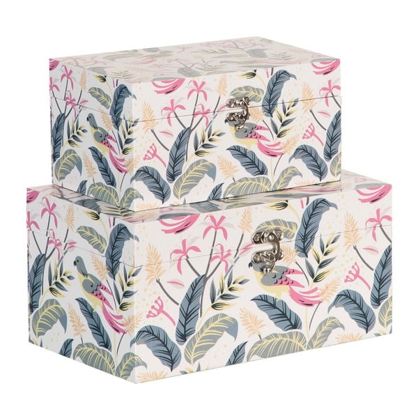 Декоративни кутии за съхранение в комплект от 2 бр. 30x18x15 cm Birds – Ixia
