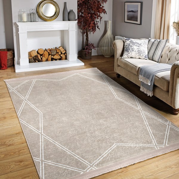 Бежов килим 120x180 cm - Mila Home-image-1