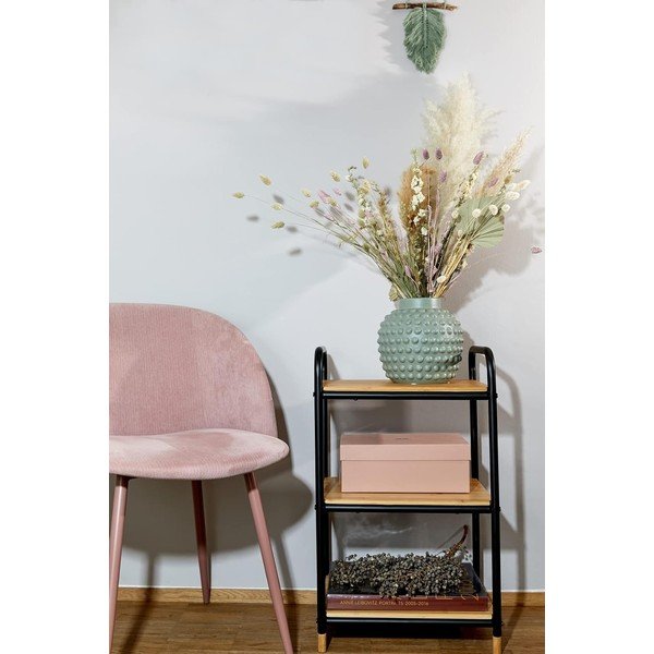 Черен/естествен метален рафт за баня 42x69 cm Loft – Wenko-image-1