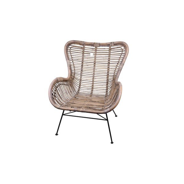 Ратанов градински стол в естествен цвят Rattan – Ego Dekor-image-2