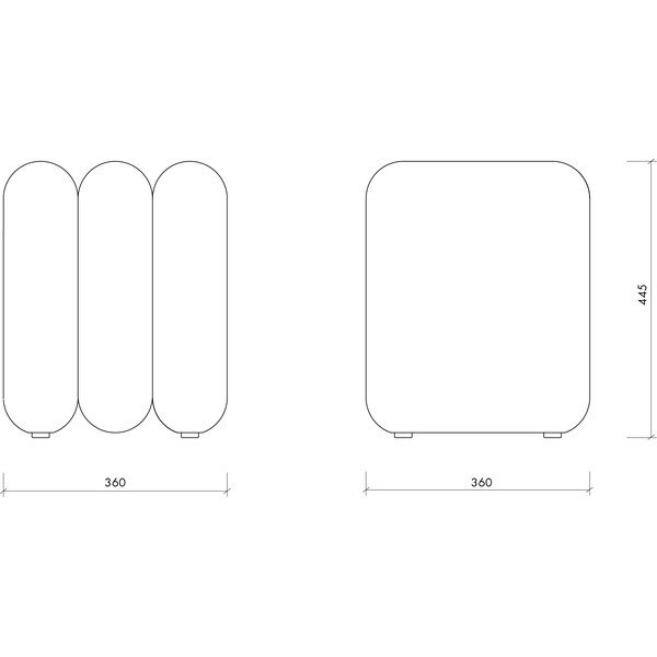 Синя вълнена табуретка Radd – noo.ma-image-4