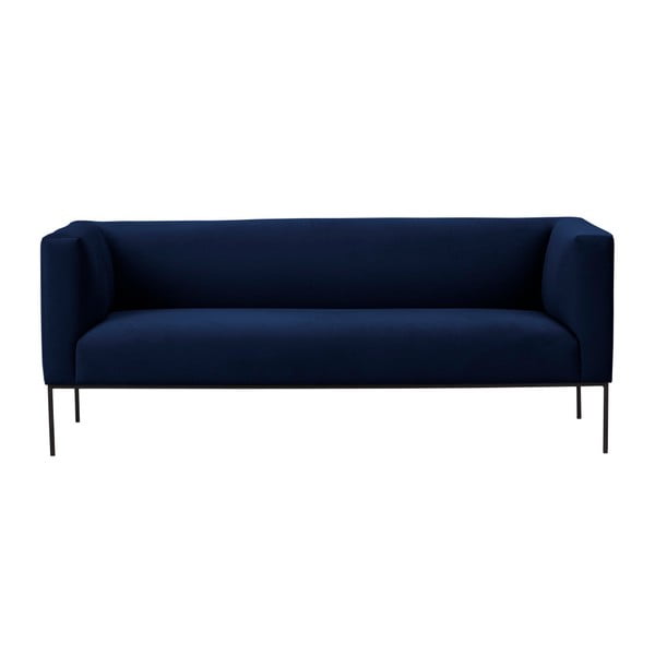 Тъмносин кадифен диван Neptune, 195 cm - Windsor & Co Sofas