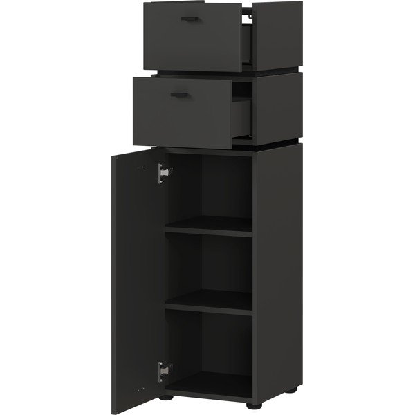 Висок шкаф за баня в антрацит 34x117 cm Modesto - Germania-image-2