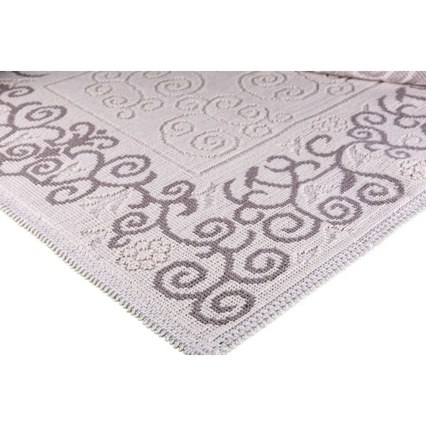 Сив и бежов памучен килим , 60 x 90 cm Orkide - Vitaus-image-2