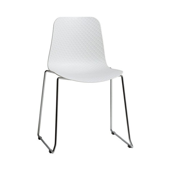 Комплект от 4 бели трапезни стола Kloe - Marckeric