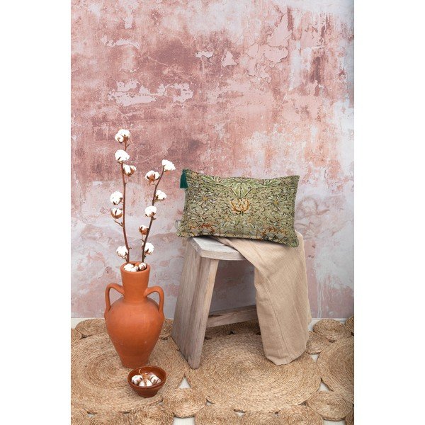 Калъфка за възглавница "Горчица" с лен , 50 x 35 cm Honeysuckle - Tierra Bella-image-1