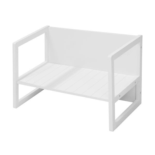 Бяла детска пейка Country Style – Roba