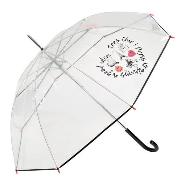 Transparentní deštník Smiley World Paris