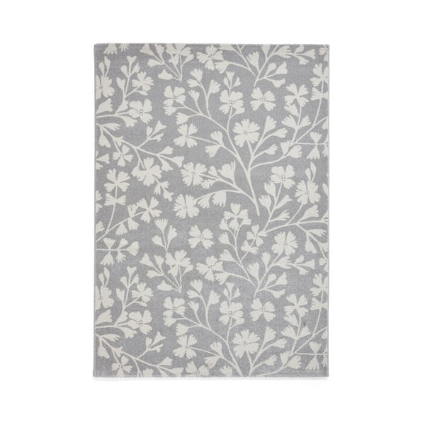 Сив килим 80x150 cm Grace Floral – Catherine Lansfield