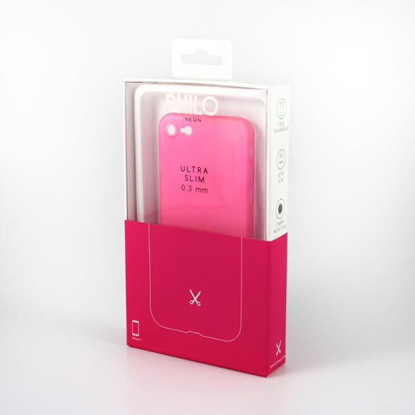Розов защитен капак за iPhone 7 Ultra Slim - Philo
