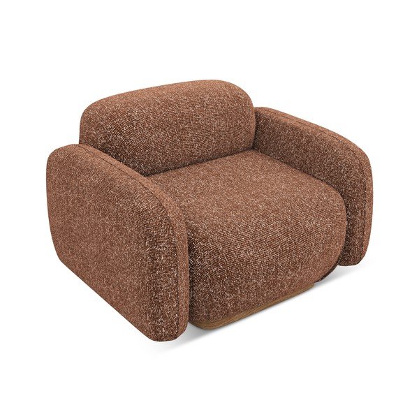 Оранжево/кафяво кресло Ailani – Makamii-image-3