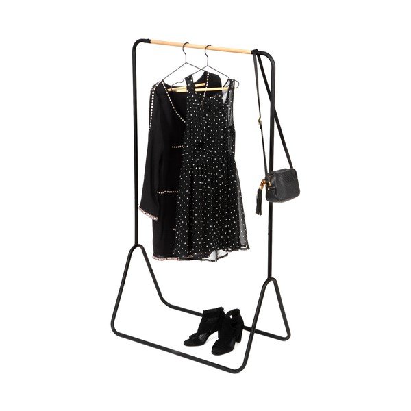 Черна закачалка за дрехи, височина 145 cm Elias - Compactor-image-2