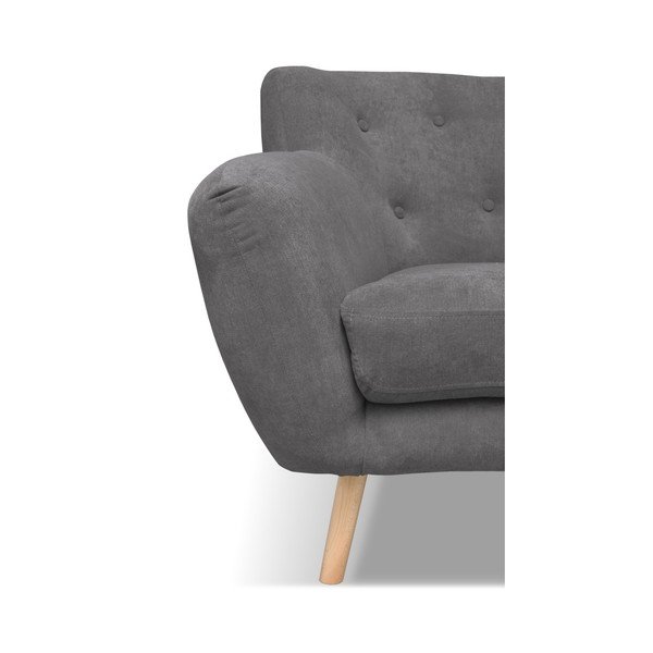 Сив диван с космополитен дизайн , 162 см London - Cosmopolitan Design-image-3