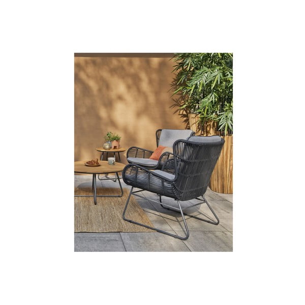 Черен градински стол Grace - Exotan-image-2