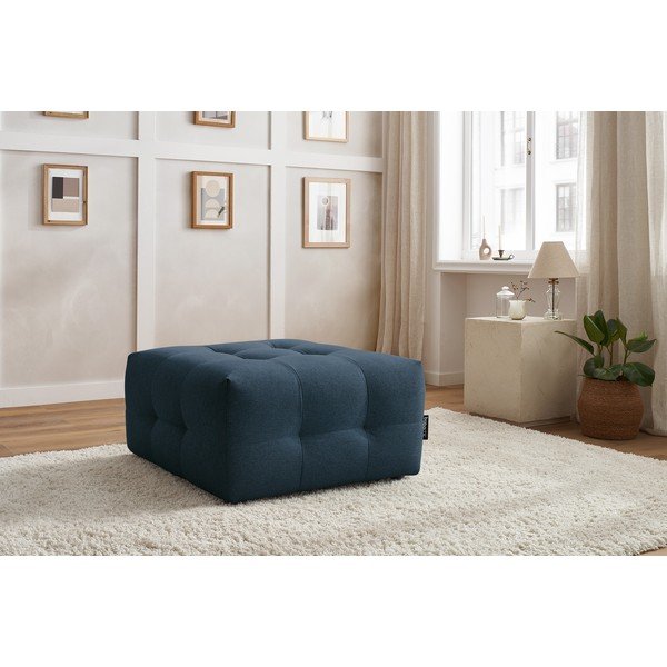 Тъмносиня табуретка за крака Kleber - Bobochic Paris-image-4