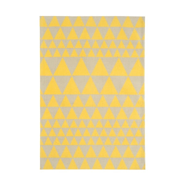 Žlutý koberec Asiatic Carpets Triangles, 120 x 170 cm