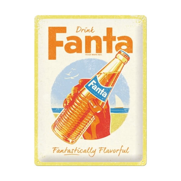 Декоративен знак за стена Fanta Fanta (Fantastically Flavorful) - Postershop