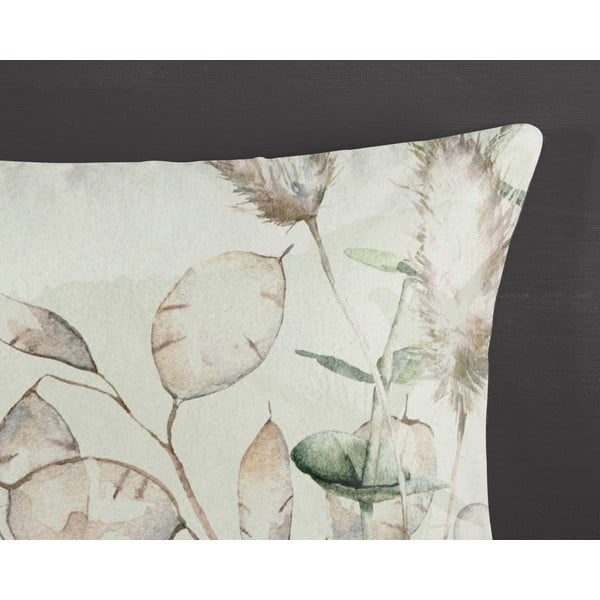 Зелено-кремаво единично удължено фланелено спално бельо 140x220 cm Marjan – Good Morning-image-2