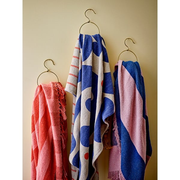 Одеяло в син и розов цвят 130x160 cm Cadeo – Bloomingville-image-3