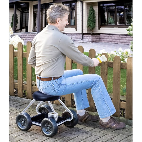 Черен/сив градински стол Secura – Maximex-image-2