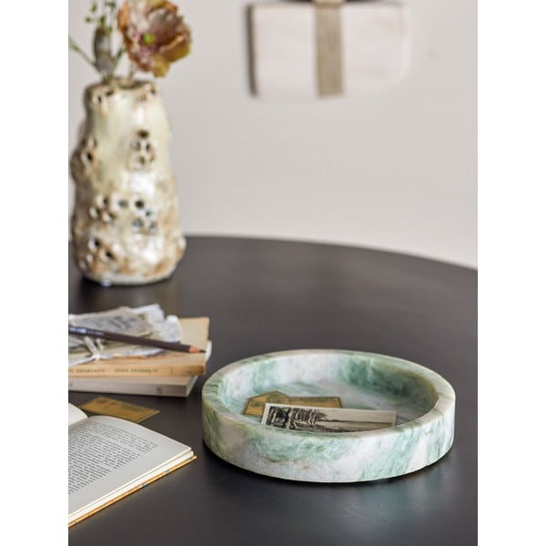 Мраморен декоративен поднос ø 20 cm Ivette – Bloomingville-image-1