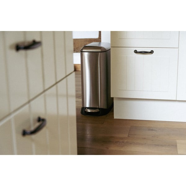 Кошче за боклук с педал от неръждаема стомана в сребрист цвят 20 l Design – Wenko-image-1