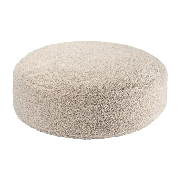 Светлокафяв детски пуф от букле Round – Wigiwama
