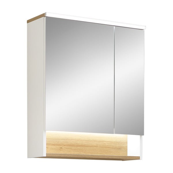 Бял шкаф за баня 72x60 cm Quickset 383 – Pelipal-image-2