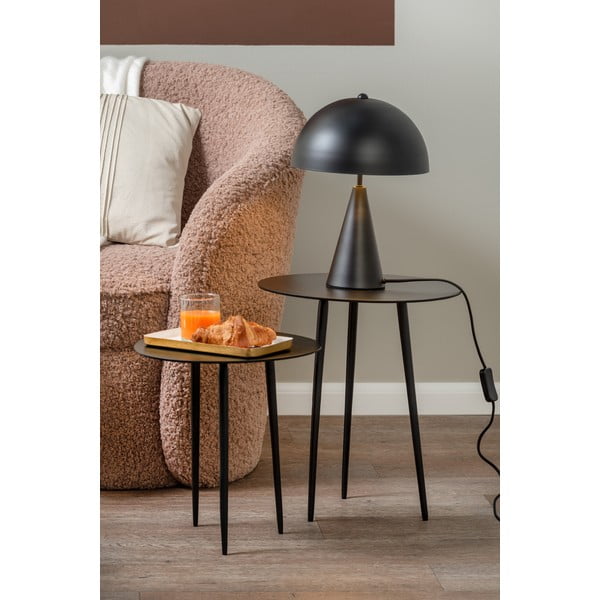 Черна настолна лампа Sublime, височина 35 cm - Leitmotiv-image-1