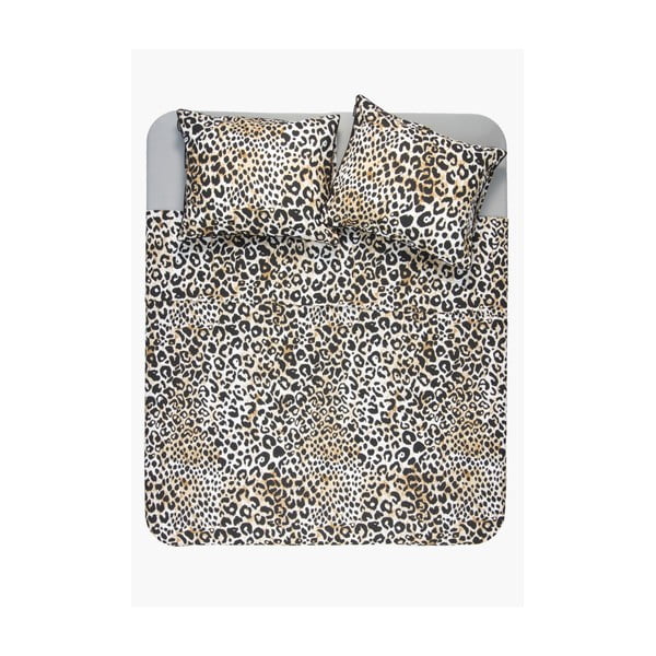 Bavlněné povlečení s leopardím vzorem Ambianzz, 220 x 240 cm