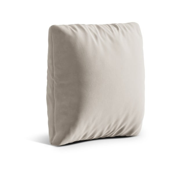 Бежова кадифена възглавница за диван Kemi – Cosmopolitan Design-image-1