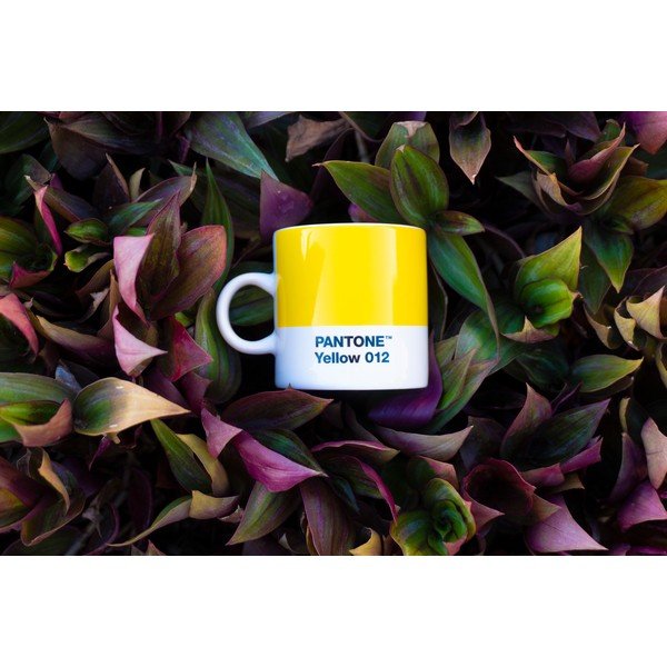 Жълта порцеланова чаша за еспресо 120 ml Yellow 012 – Pantone-image-1