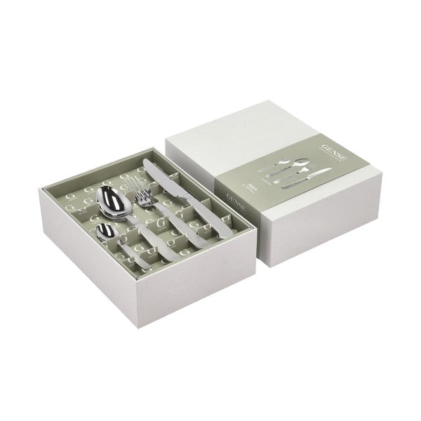 Прибори за хранене от неръждаема стомана в сребрист цвят 16 бр. Rejka – Gense-image-1