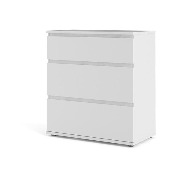 Бял нисък скрин 77x84 cm Nova – Tvilum-image-3